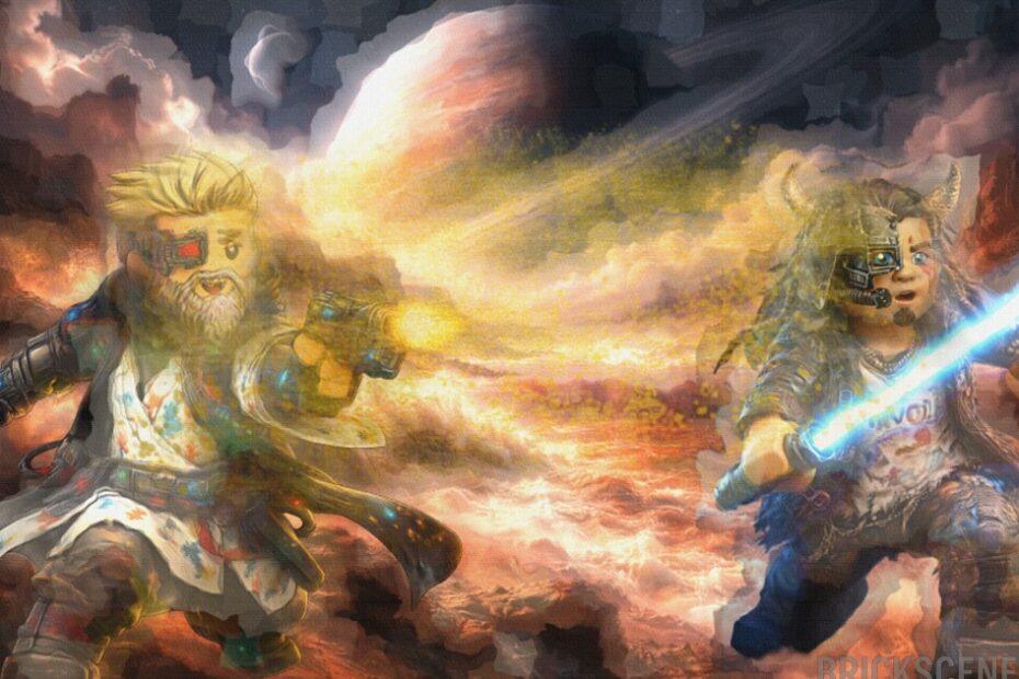 alt="Fiancoafianco nell’inferno:KaelVarrin eDarthEdder"