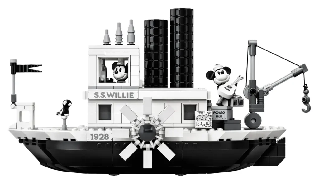 alt="Set Lego Steamboat willie"