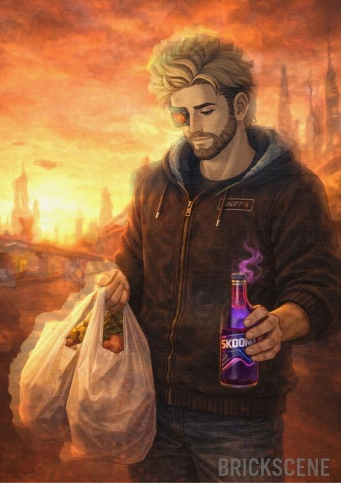 alt="Un giovane Kael Varrin con Draculina ad Oblivion City nel 2016"