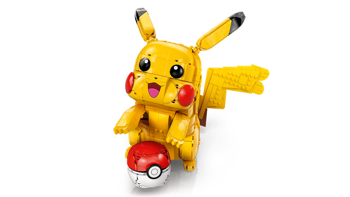 alt="LEGOPokémonPikachu con la sua Poké Ball"