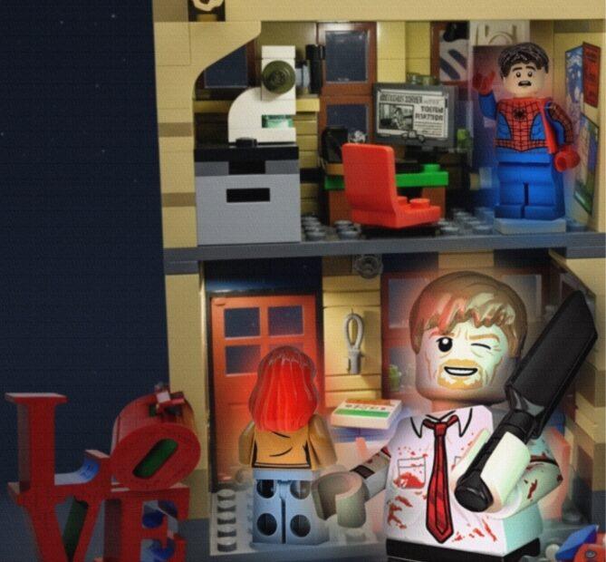 alt="ove Kills nell'appartamento LEGO di Peter Parker"