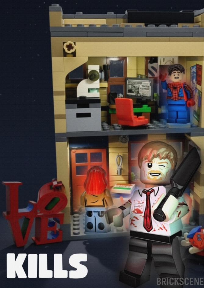 alt="ove Kills nell'appartamento LEGO di Peter Parker"