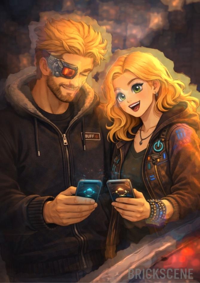 alt="Un giovane Kael Varrin con Draculina ad Oblivion City nel 2016"