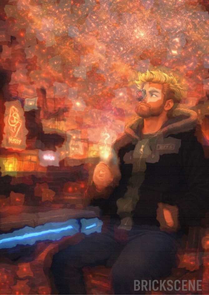 alt="Un giovane Kael Varrin con Draculina ad Oblivion City nel 2016"