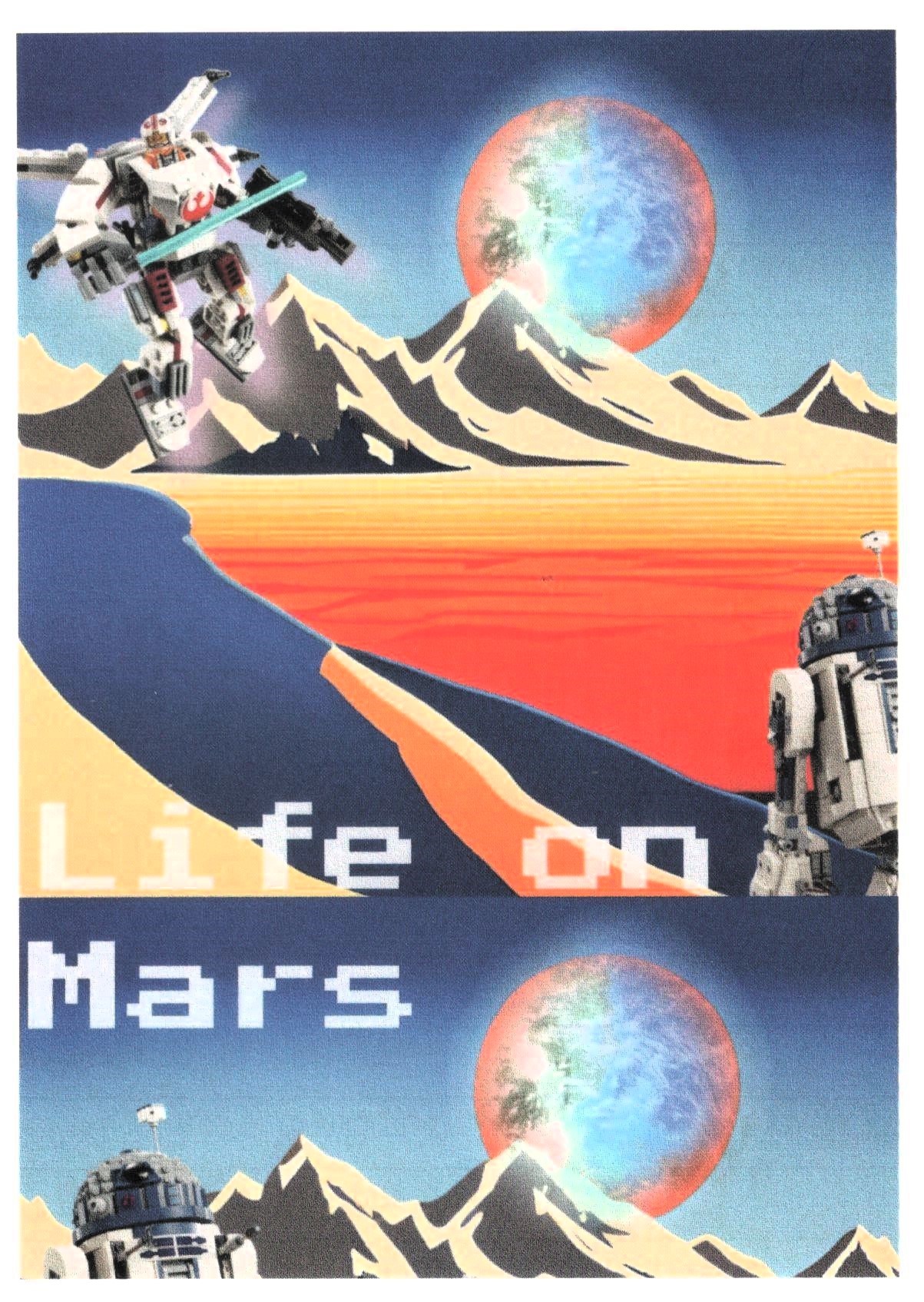 alt="Cartolina Lego - Life On Mars"