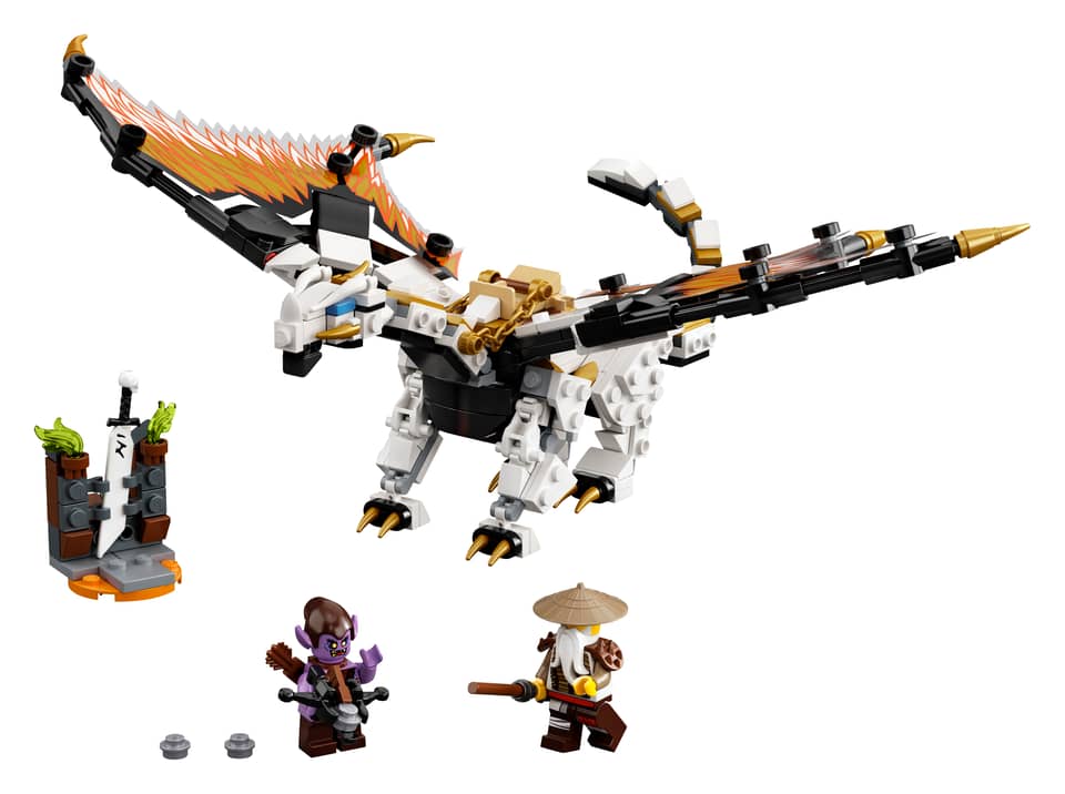 alt="Lego Set Dragone da battaglia di Wu"