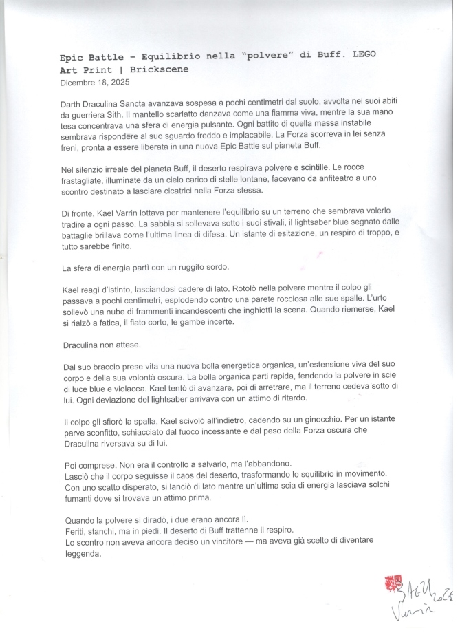 alt="Nota Cartolina Epic Battle – Equilibrio nella “polvere” di Buff"