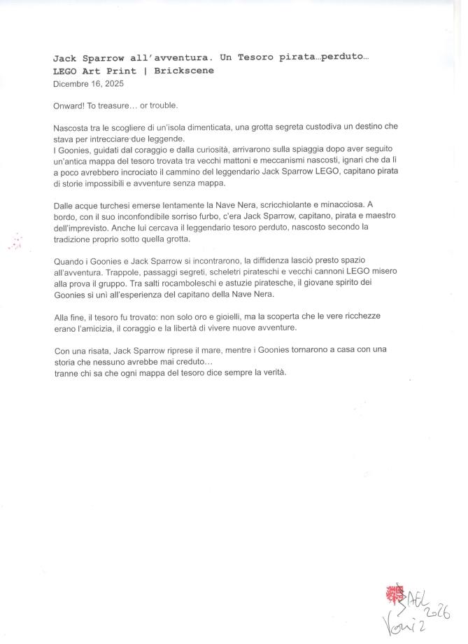 alt="Nota Cartolina Jack Sparrow all’avventura"