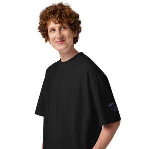 T-shirt organica oversize con collo alto unisex - Amulet Scarab / Print Minimal