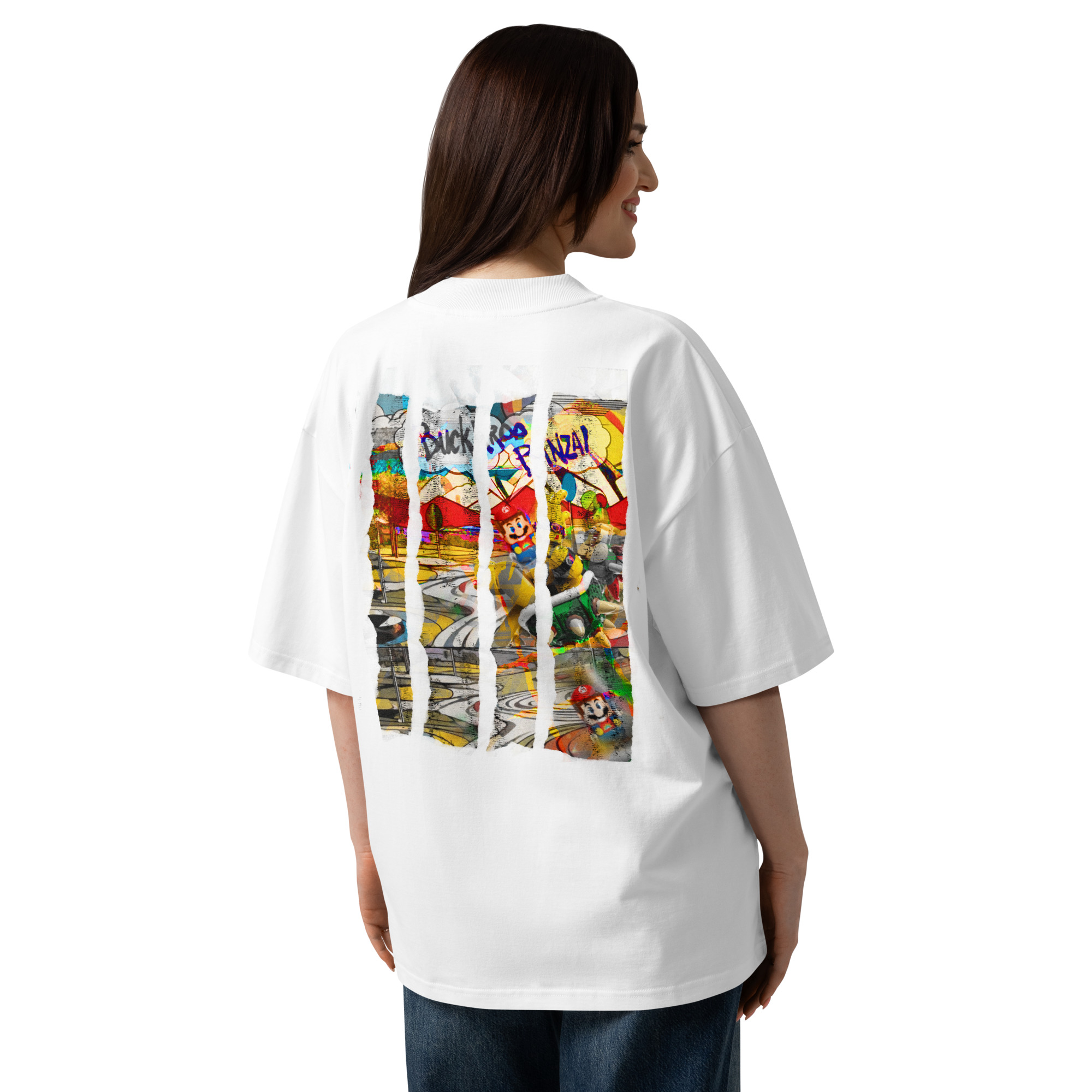 T-shirt organica oversize con collo alto unisex - Buckaroo Banzai / Predator - immagine 16