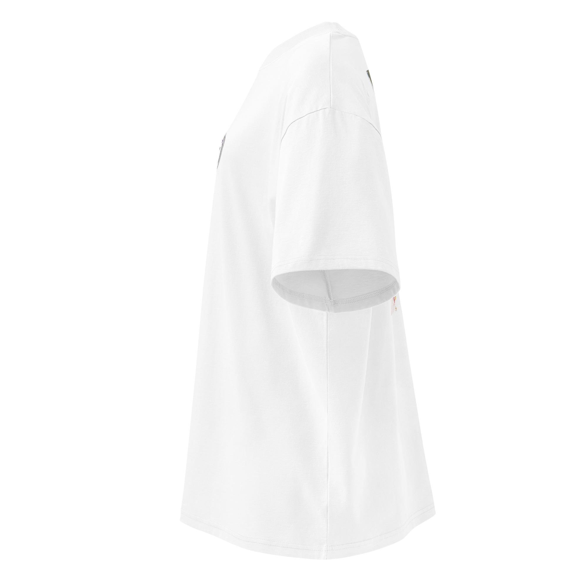 alt="T-shirt organica oversize con collo alto unisex – Predator"