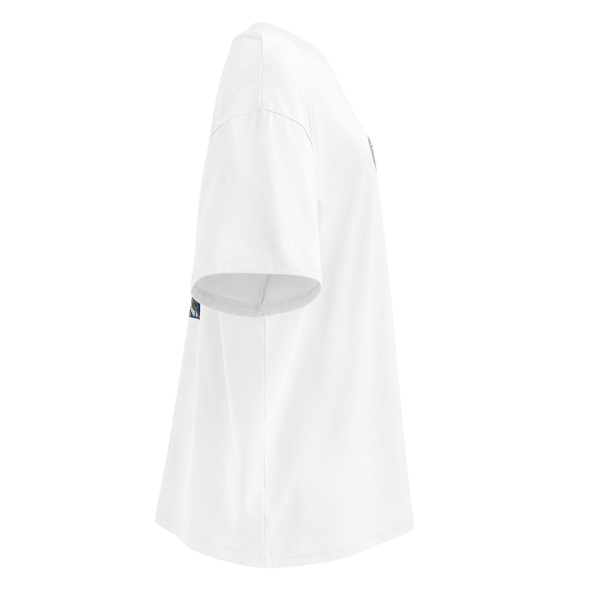 alt="T-shirt organica oversize con collo alto unisex – Predator"