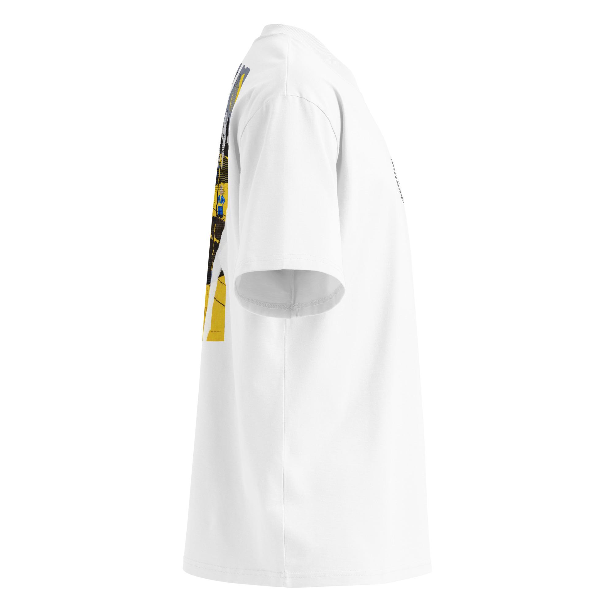 T-shirt organica oversize con collo alto unisex - Vault Boy Fallout / Predator - immagine 14