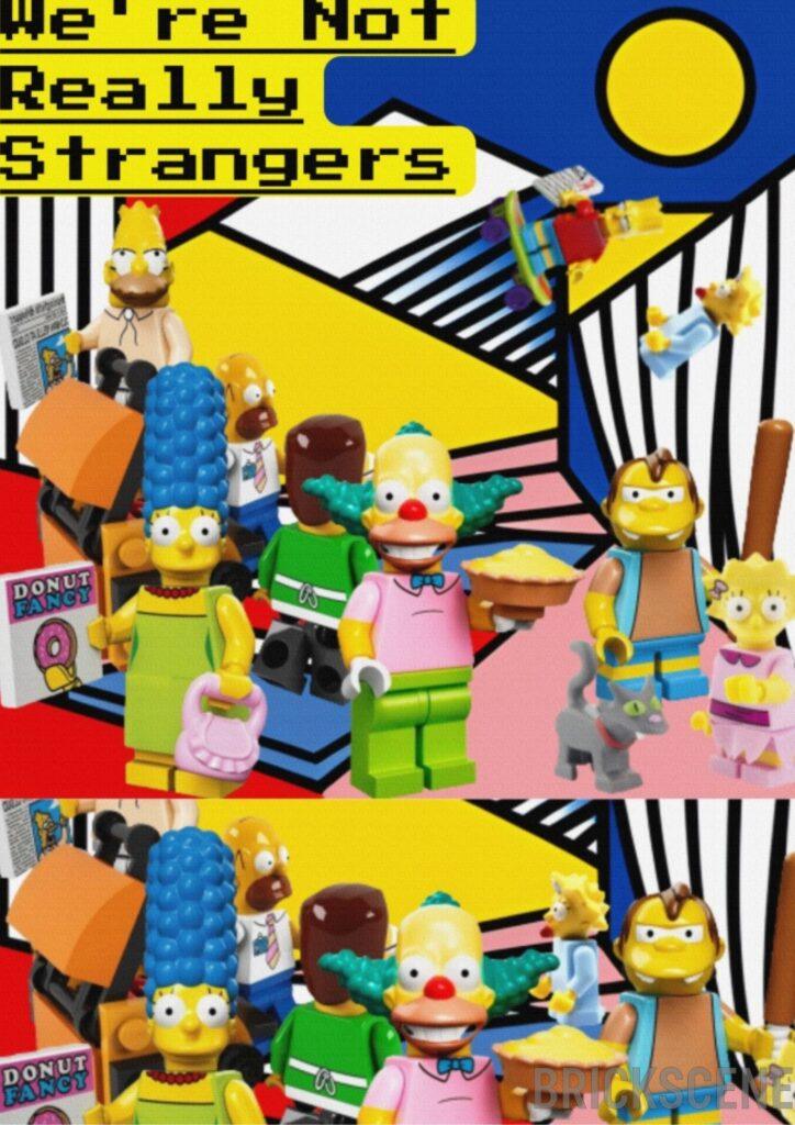 alt="Collage Cartolina We’re Not Really Strangers I SImpson"