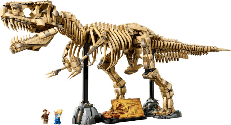 alt="Fossili di dinosauro: Tirannosauro - Jurassic World™ Lego Set"