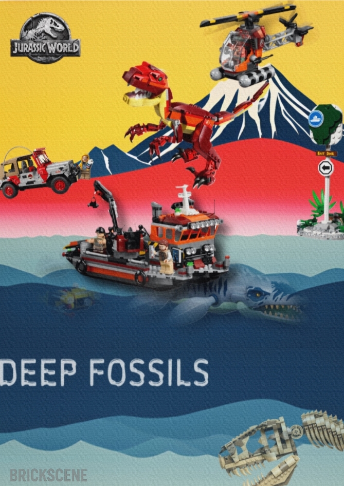 alt="DeepFossilsJurassic World™ Lego Set COLLAGE"