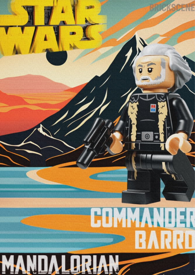 alt="Commander Barro Manalorian - Star Wars - Lego Set Brickscene"