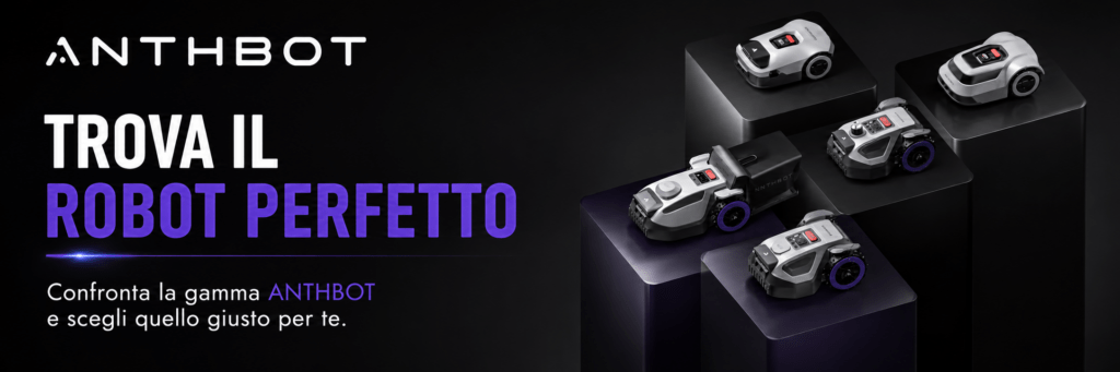 alt="L'intelligenza artificiale al servizio dei tosaerba robotizzati ANTHBOT"