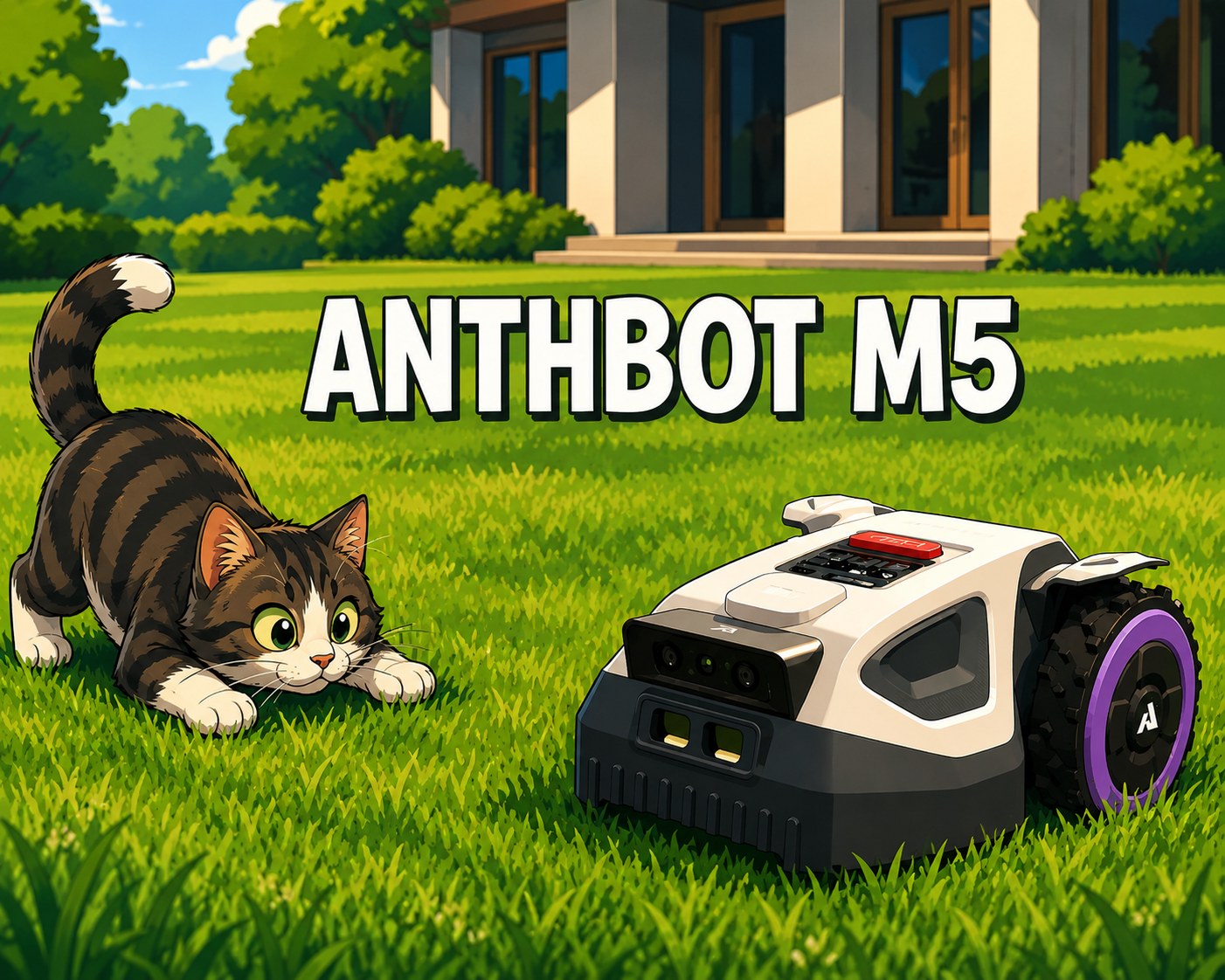 alt="ANTHBOT M5 Rasaerba intelligente compatto e senza fili"