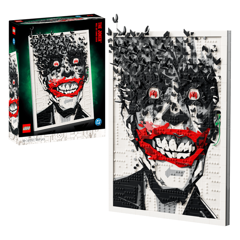 alt="Wall Art Copertina fumetto The Joker Set Lego"