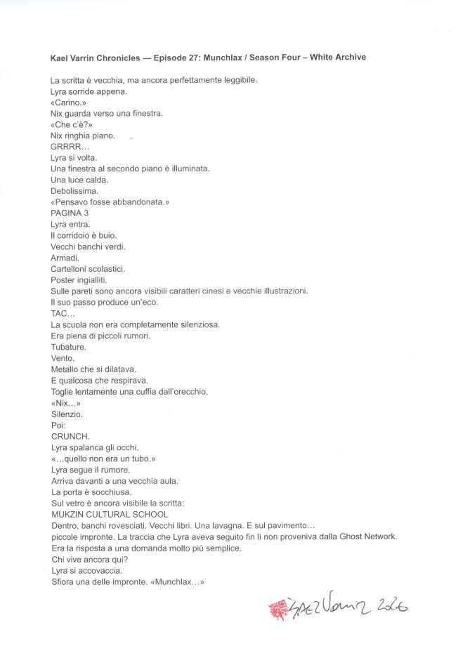 alt="Cartolina The Kael Varrin Chronicles - Extracts - Lyra Nox (Ehi!) "