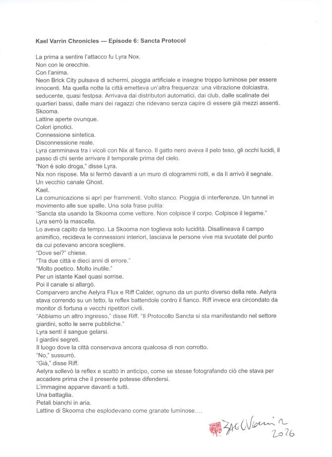 alt="Cartolina The Kael Varrin Chronicles - Extracts - Kael Varrin Sancta Usando la Skooma"