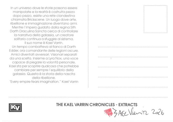 alt="Cartolina The Kael Varrin Chronicles - Extracts - Lyra Nox Wicked Game"